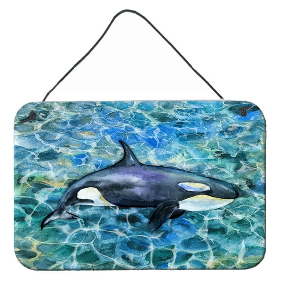 Carolines Treasures BB5334DS812 Killer Whale Orca Wall or Door Hanging Prints 8x12 multicolor