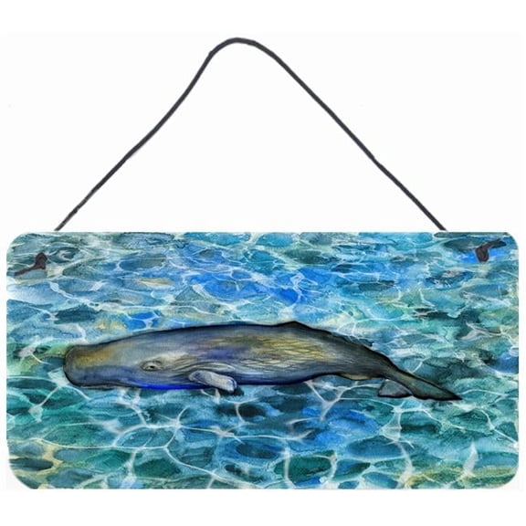 Carolines Treasures BB5338DS812 Sperm Whale Cachalot Wall or Door Hanging Prints  8x12 multicolor