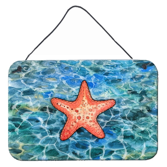 Carolines Treasures BB5341DS812 Starfish Wall or Door Hanging Prints 8x12 multicolor