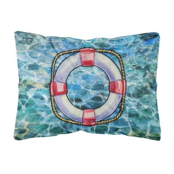 Carolines Treasures BB5344PW1216 Life Saver Canvas Fabric Decorative Pillow  12H x16W multicolor
