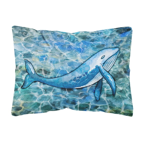 Humpback Whale Canvas Fabric Decorative Pillow