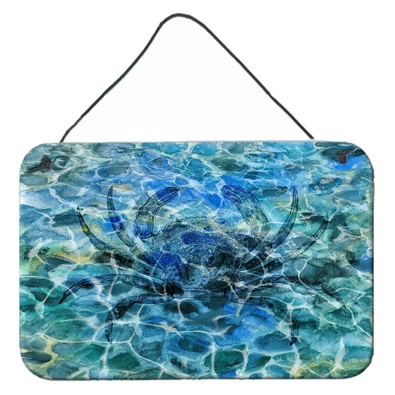 Carolines Treasures BB5358DS812 Crab Under water Wall or Door Hanging Prints 8x12 multicolor