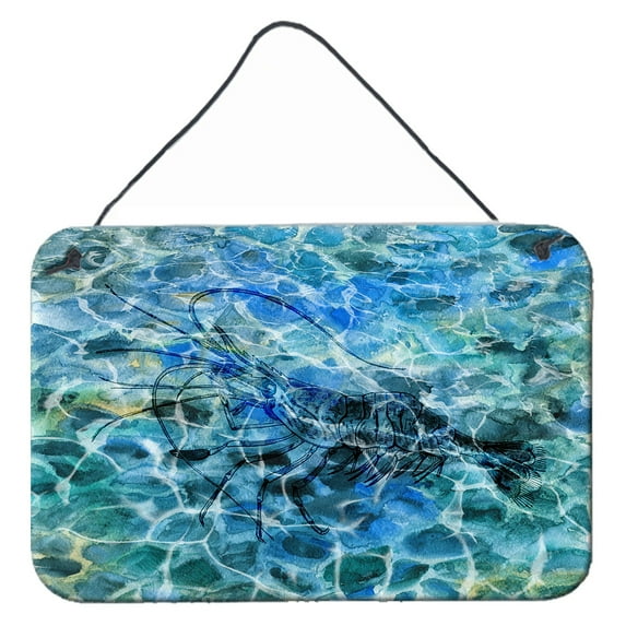 Carolines Treasures BB5359DS812 Shrimp Under water Wall or Door Hanging Prints 8x12 multicolor