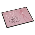 thumbnail image 1 of Carolines Treasures BB5375MAT Lets Dance Linen Pink Door Mat Indoor Rug or Outdoor Welcome Mat 18x27 Doormat  27"L x, 1 of 4
