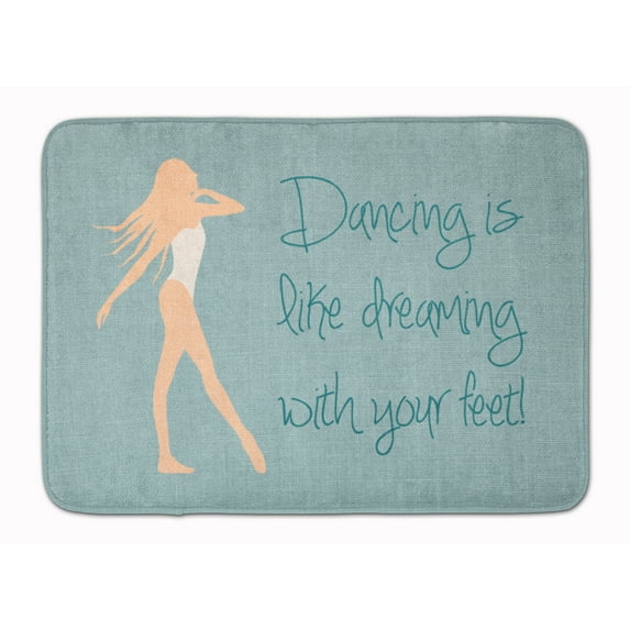 Carolines Treasures BB5379RUG Dancing is Like Dreaming Machine Washable Memory Foam Mat