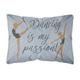 thumbnail image 1 of Carolines Treasures BB5381PW1216 Dancing is My Passion Canvas Fabric Decorative Pillow, 12H x16W, multicolor, 1 of 3