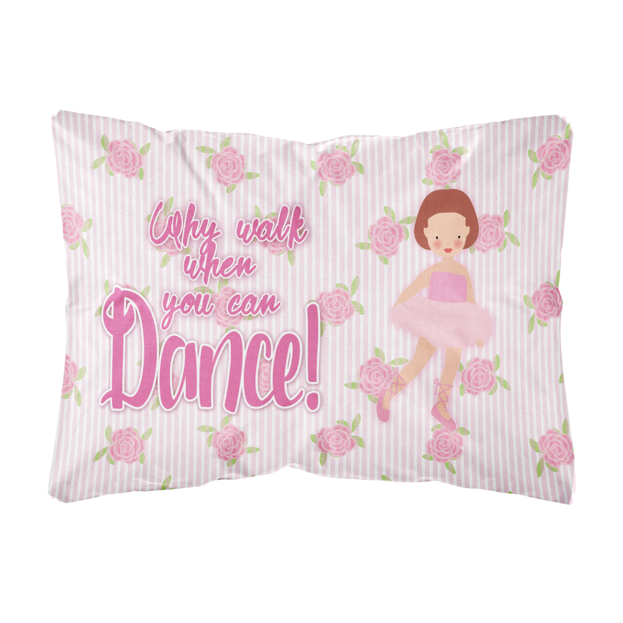 Carolines Treasures BB5383PW1216 Ballet Red Short Hair Canvas Fabric Decorative Pillow, 12H x16W, multicolor