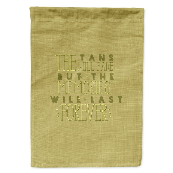 Carolines Treasures BB5471GF Tans Will Fade Memories Last Flag Garden Size Small multicolor