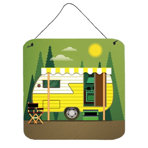 Carolines Treasures BB5478DS66 Greatest Adventure Retro Camper Wall or Door Hanging Prints 6HX6W multicolor