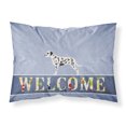 thumbnail image 1 of Carolines Treasures BB5487PILLOWCASE Dalmatian Welcome Fabric Standard Pillowcase Standard multicolor, 1 of 2