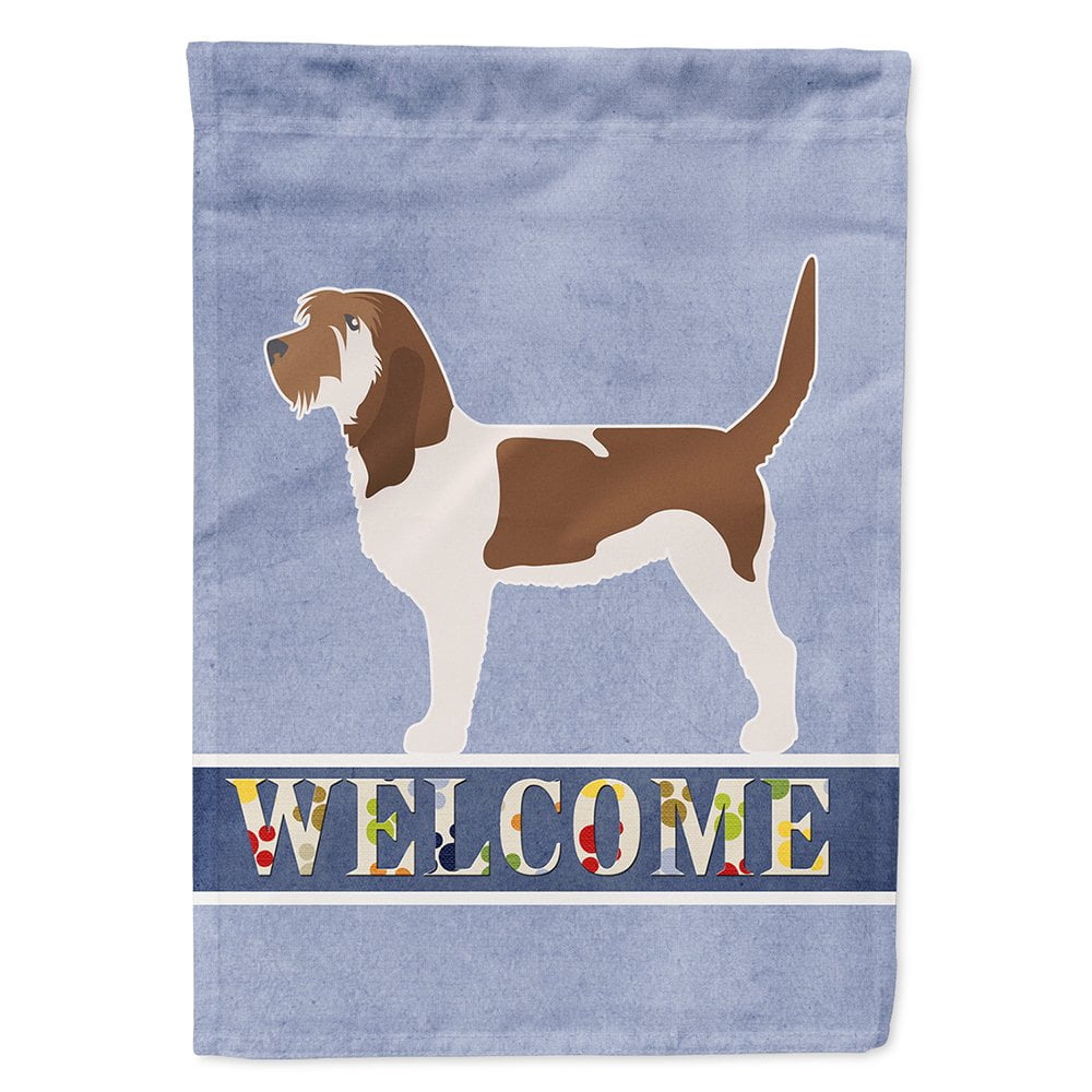 Carolines Treasures BB5494CHF Grand Basset Griffon Vendeen Welcome Flag Canvas House Size  Large multicolor