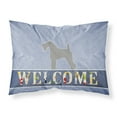 thumbnail image 1 of Carolines Treasures BB5496PILLOWCASE Kerry Blue Terrier Welcome Fabric Standard Pillowcase Standard multicolor, 1 of 2