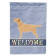 thumbnail image 1 of Carolines Treasures BB5501CHF Yellow Labrador Retriever Welcome Flag Canvas House Size  Large multicolor, 1 of 4
