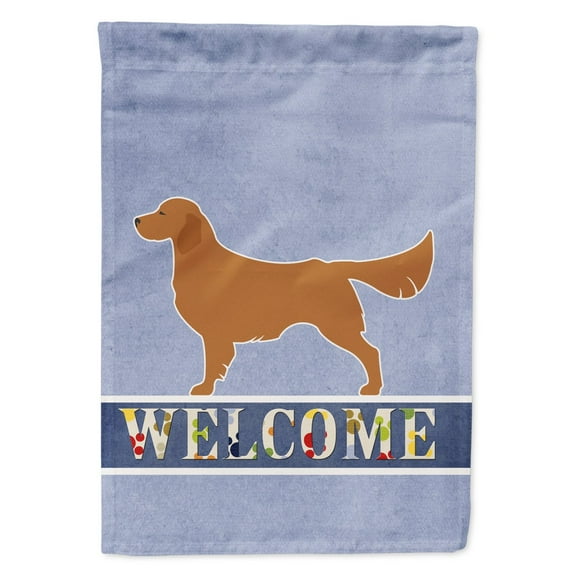 Carolines Treasures BB5508GF Golden Retriever Welcome Flag Garden Size  Small multicolor