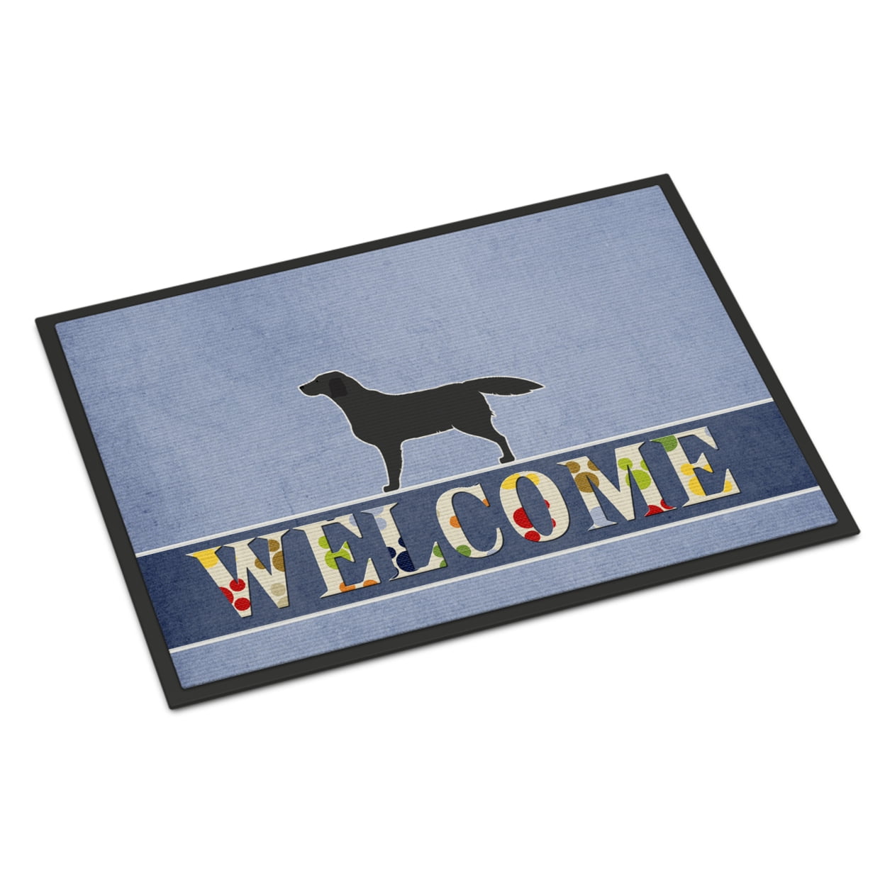 Carolines Treasures BB5512JMAT Black Labrador Retriever Welcome