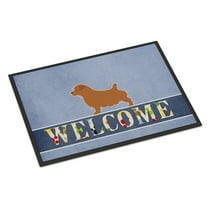Carolines Treasures BB5513MAT Norfolk Terrier Welcome Door Mat Indoor Rug or Outdoor Welcome Mat 18x27 Doormat  18H X