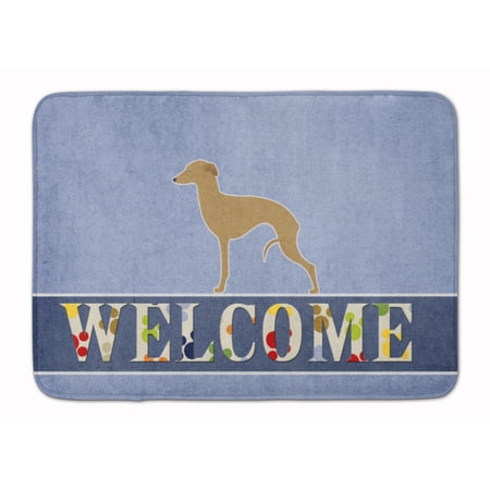 Carolines Treasures BB5518RUG Italian Greyhound Welcome Machine Washable Memory Foam Mat