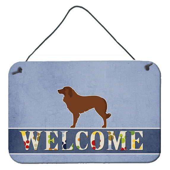 Carolines Treasures BB5535DS812 Portuguese Sheepdog Dog Welcome Wall or Door Hanging Prints