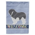thumbnail image 1 of Carolines Treasures BB5536CHF Polish Lowland Sheepdog Dog Welcome Flag Canvas House Size  Large multicolor, 1 of 4