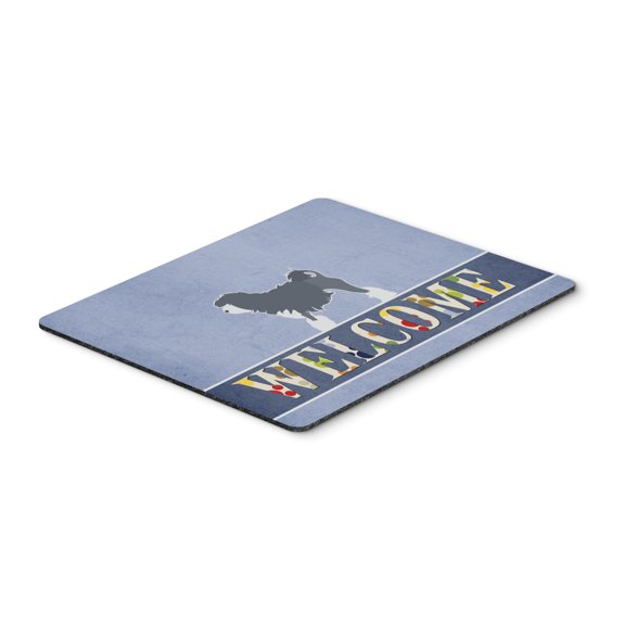 Carolines Treasures BB5539MP Lowchen Welcome Mouse Pad Hot Pad or Trivet Large multicolor