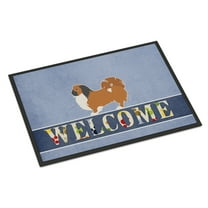 Carolines Treasures BB5542MAT Pekingese Welcome Door Mat Indoor Rug or Outdoor Welcome Mat 18x27 Doormat  18H X 27W