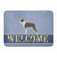 thumbnail image 1 of Carolines Treasures BB5548RUG Boston Terrier Welcome Machine Washable Memory Foam Mat 19 X 27" multicolor, 1 of 4