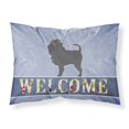 thumbnail image 1 of Carolines Treasures BB5552PILLOWCASE Affenpinscher Welcome Fabric Standard Pillowcase Standard multicolor, 1 of 2
