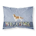 thumbnail image 1 of Carolines Treasures BB5553PILLOWCASE Cavalier King Charles Spaniel Welcome Fabric Standard Pillowcase Standard, 1 of 2