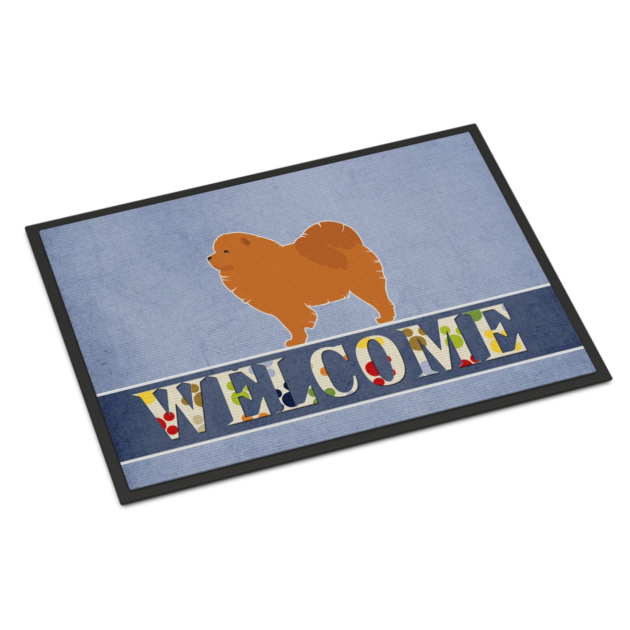 Carolines Treasures BB5555JMAT Chow Chow Welcome Door Mat Indoor Rug or Outdoor Welcome Mat 24x36 Doormat  24H X 36W