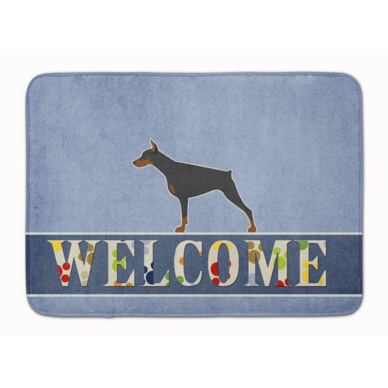 Carolines Treasures BB5564RUG Doberman Pinscher Welcome Machine