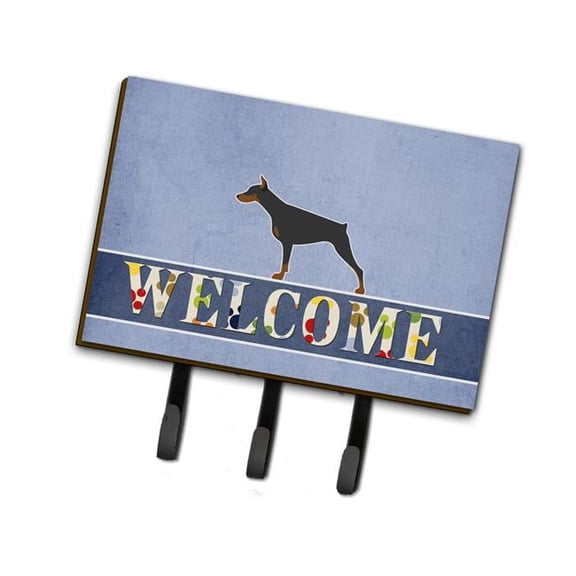 Carolines Treasures BB5564TH68 Doberman Pinscher Welcome Leash or Key Holder