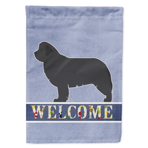 Carolines Treasures BB5568GF Newfoundland Welcome Flag Garden Size  Small multicolor