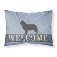 thumbnail image 1 of Carolines Treasures BB5568PILLOWCASE Newfoundland Welcome Fabric Standard Pillowcase Standard multicolor, 1 of 2