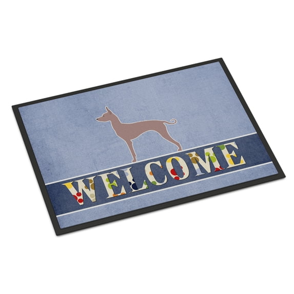 Carolines Treasures BB5571MAT Dogo Argentino Welcome Door Mat Indoor Rug or Outdoor Welcome Mat 18x27 Doormat 18H X 27W