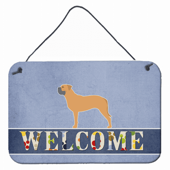 Carolines Treasures BB5575DS812 Bullmastiff Welcome Wall or Door Hanging Prints