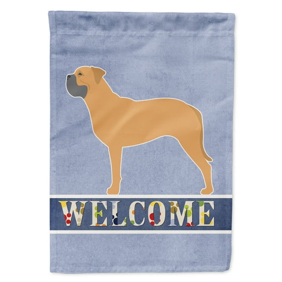 Carolines Treasures BB5575GF Bullmastiff Welcome Flag Garden Size  Small multicolor