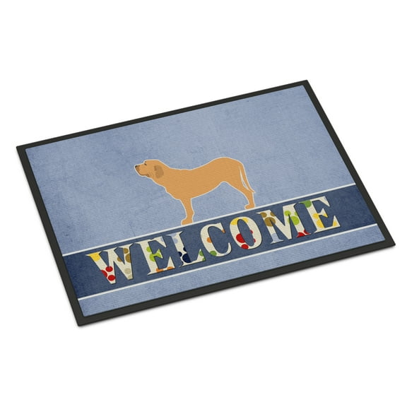 Carolines Treasures BB5583MAT Fila Brasileiro Welcome Door Mat Indoor Rug or Outdoor Welcome Mat 18x27 Doormat  18H X