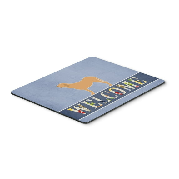 Carolines Treasures BB5583MP Fila Brasileiro Welcome Mouse Pad Hot Pad or Trivet Large multicolor