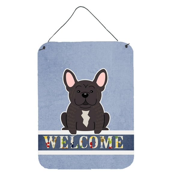 Carolines Treasures BB5590DS1216 French Bulldog Brindle Welcome Wall or Door Hanging Prints