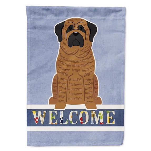 Mastiff Brindle Welcome Flag Canvas House Size