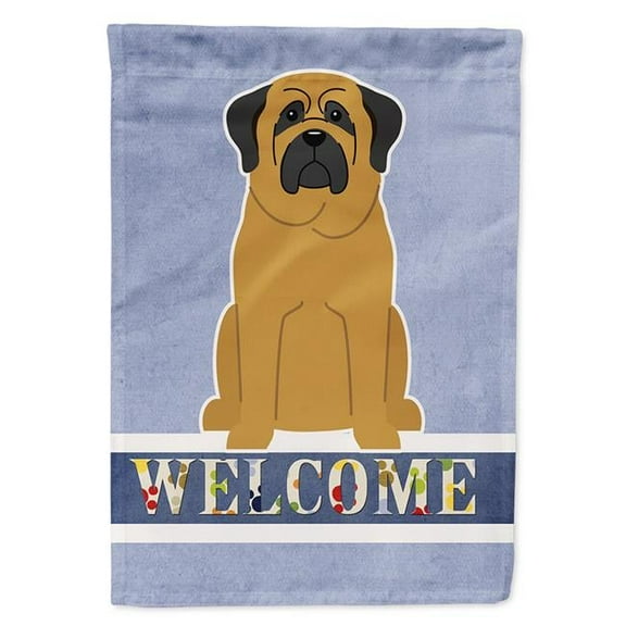 Caroline's Treasures BB5599GF Mastiff Welcome Flag Garden Size , Small, multicolor