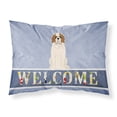 thumbnail image 1 of Carolines Treasures BB5616PILLOWCASE Saint Bernard Welcome Fabric Standard Pillowcase Standard multicolor, 1 of 2