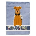 thumbnail image 1 of Airedale Welcome Flag Canvas House Size BB5622CHF, 1 of 4