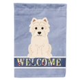 thumbnail image 1 of Caroline's Treasures BB5623CHF Westie Welcome Flag Canvas House Size , Large, multicolor, 1 of 4
