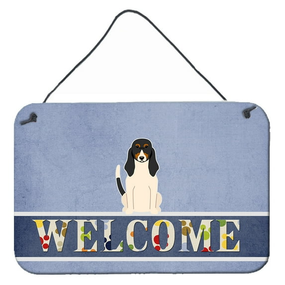 Carolines Treasures BB5625DS812 Swiss Hound Welcome Wall or Door Hanging Prints