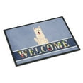thumbnail image 1 of Carolines Treasures BB5626MAT White German Shepherd Welcome Door Mat Indoor Rug or Outdoor Welcome Mat 18x27 Doormat, 1 of 4