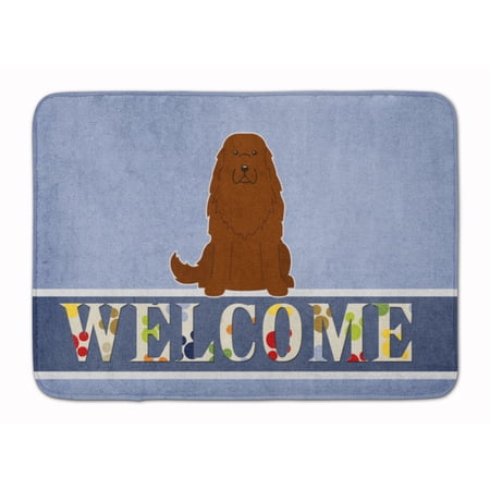 Caucasian Shepherd Dog Welcome Machine Washable Memory Foam Mat