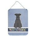 thumbnail image 1 of Caroline's Treasures BB5632DS1216 Miniature Schnauzer Black Welcome Wall or Door Hanging Prints, 12x16, multicolor, 1 of 2