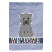 Carolines Treasures BB5640GF Glen of Imal Grey Welcome Garden Size Flag