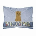 thumbnail image 1 of Carolines Treasures BB5641PW1216 Glen of Imal Tan Welcome Canvas Fabric Decorative Pillow, 12H x16W, multicolor, 1 of 3